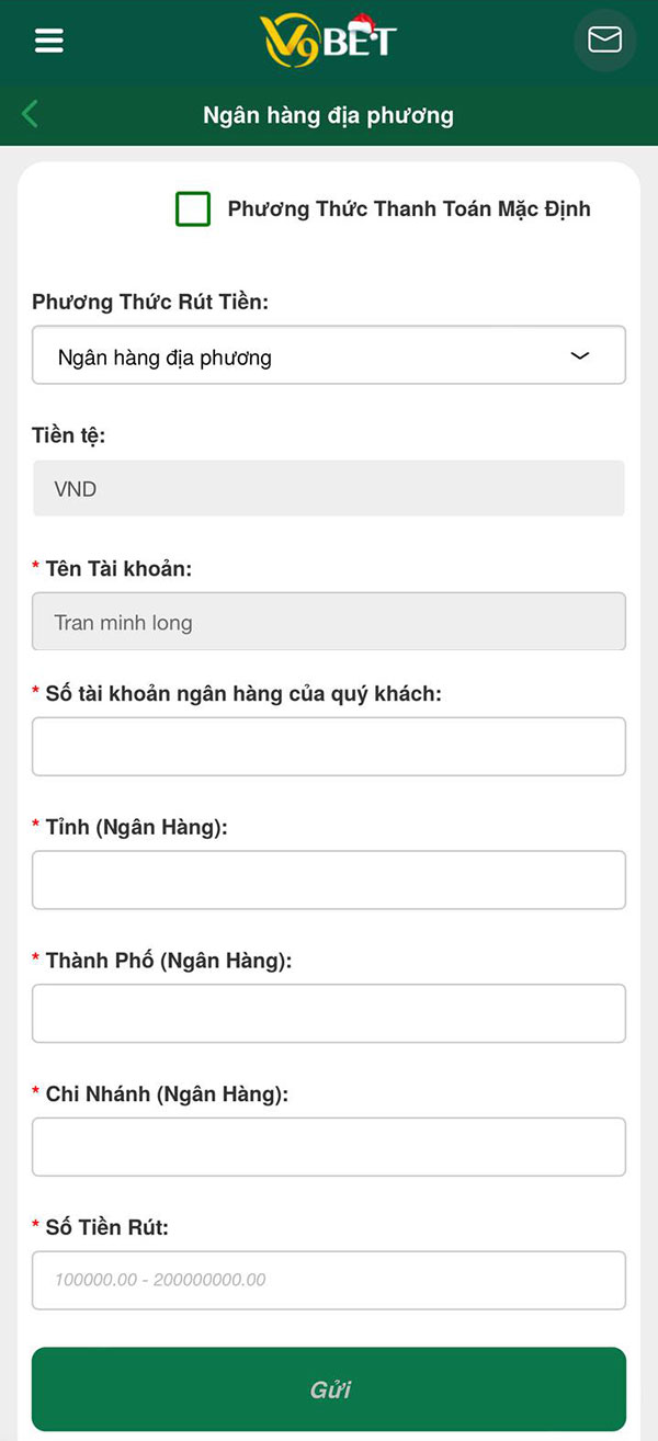 Hướng dẫn cách rút tiền tại nhà cái V9bet chi tiết Hướng dẫn cách rút tiền tại nhà cái V9bet chi tiết